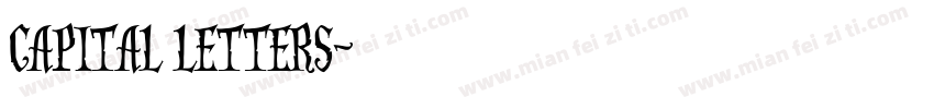 capital letters字体转换